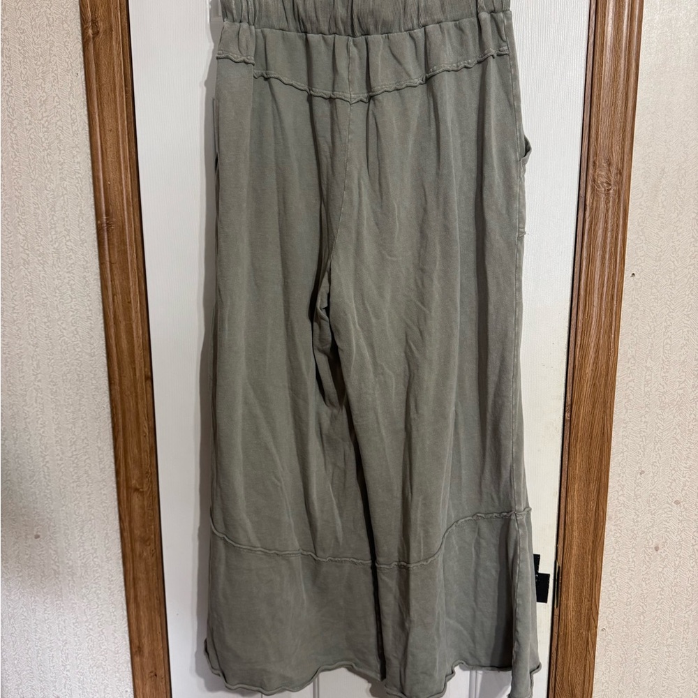 Three Bird Nest Sage Green pants - Picture 3 of 4